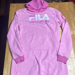 Fila fleece hoodie dress